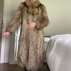 Vintage Raccoon Fur Coat